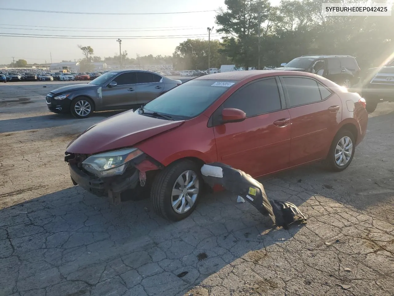 5YFBURHE0EP042425 2014 Toyota Corolla L