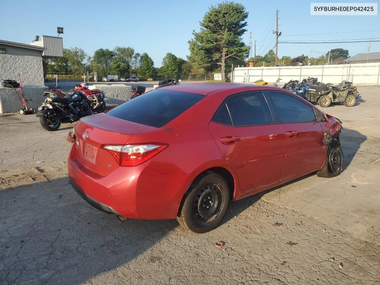 2014 Toyota Corolla L VIN: 5YFBURHE0EP042425 Lot: 70825804