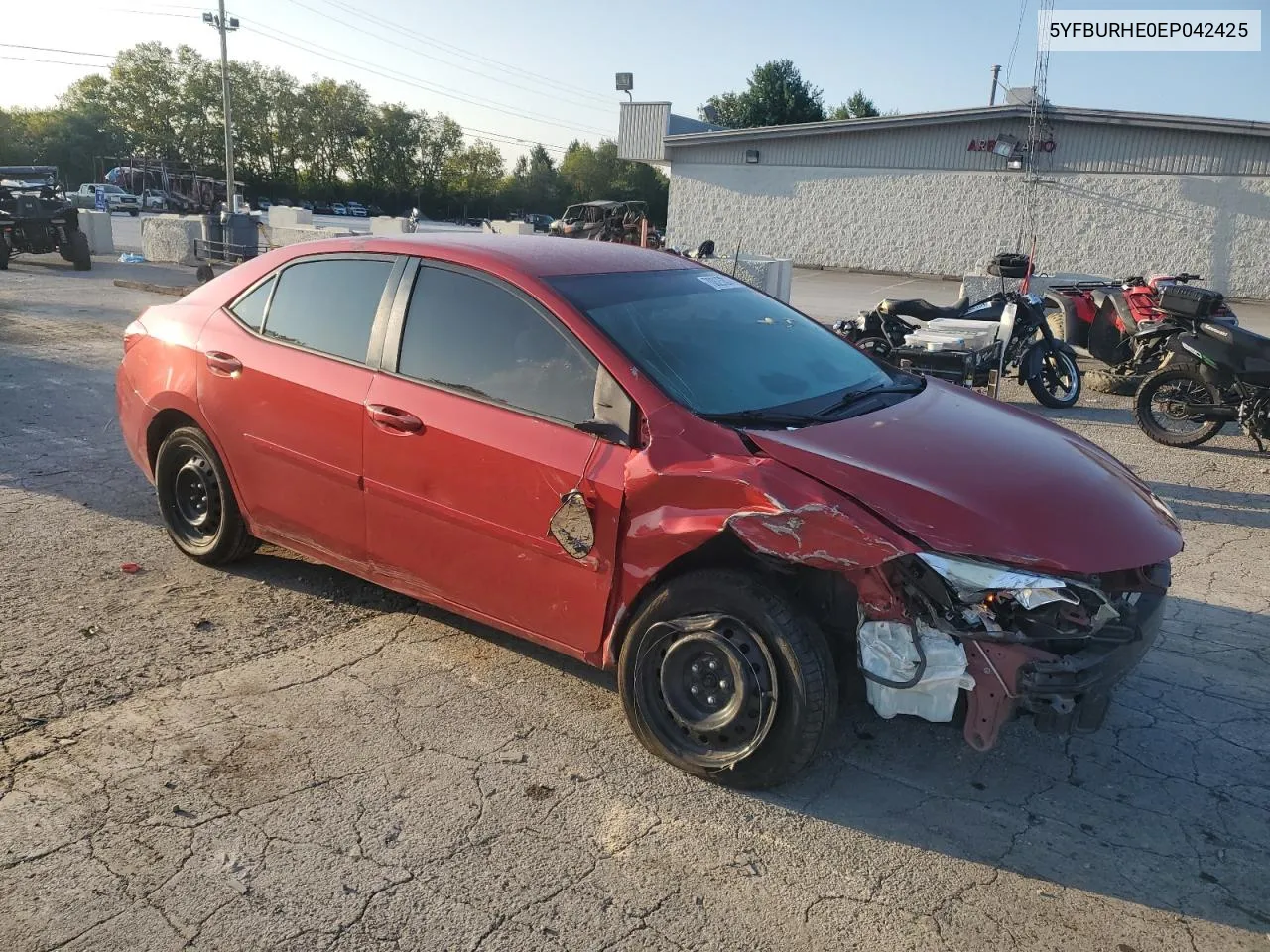 2014 Toyota Corolla L VIN: 5YFBURHE0EP042425 Lot: 70825804