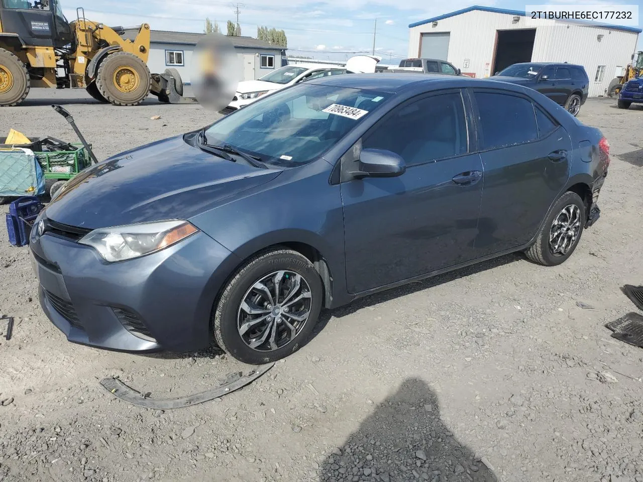 2014 Toyota Corolla L VIN: 2T1BURHE6EC177232 Lot: 70963484