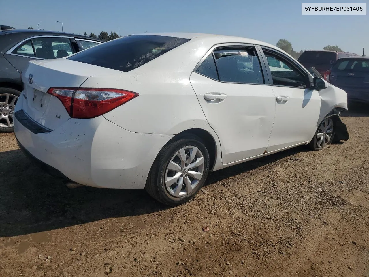 2014 Toyota Corolla L VIN: 5YFBURHE7EP031406 Lot: 71097594