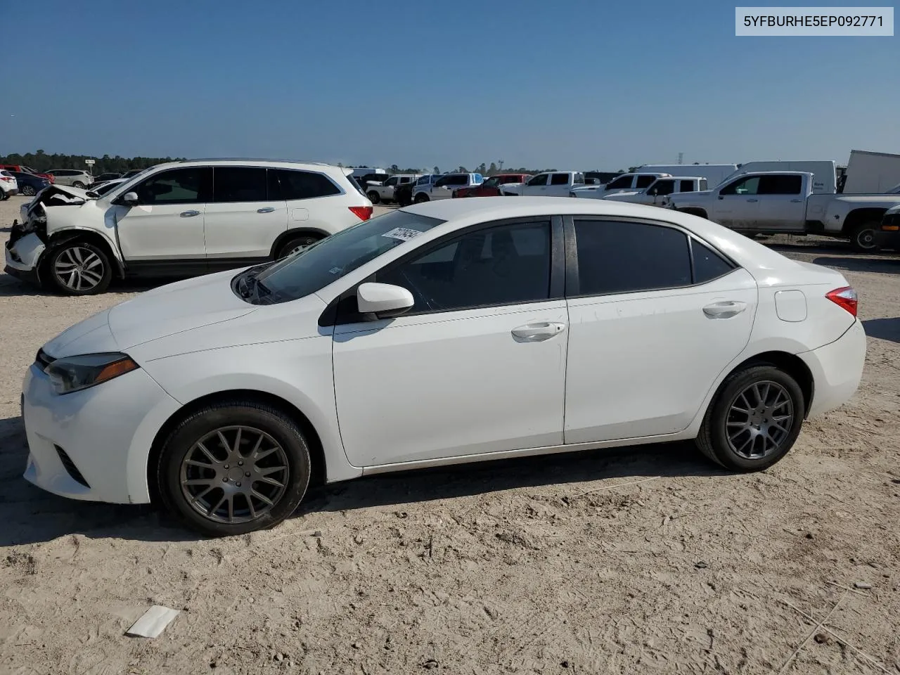 2014 Toyota Corolla L VIN: 5YFBURHE5EP092771 Lot: 71228454