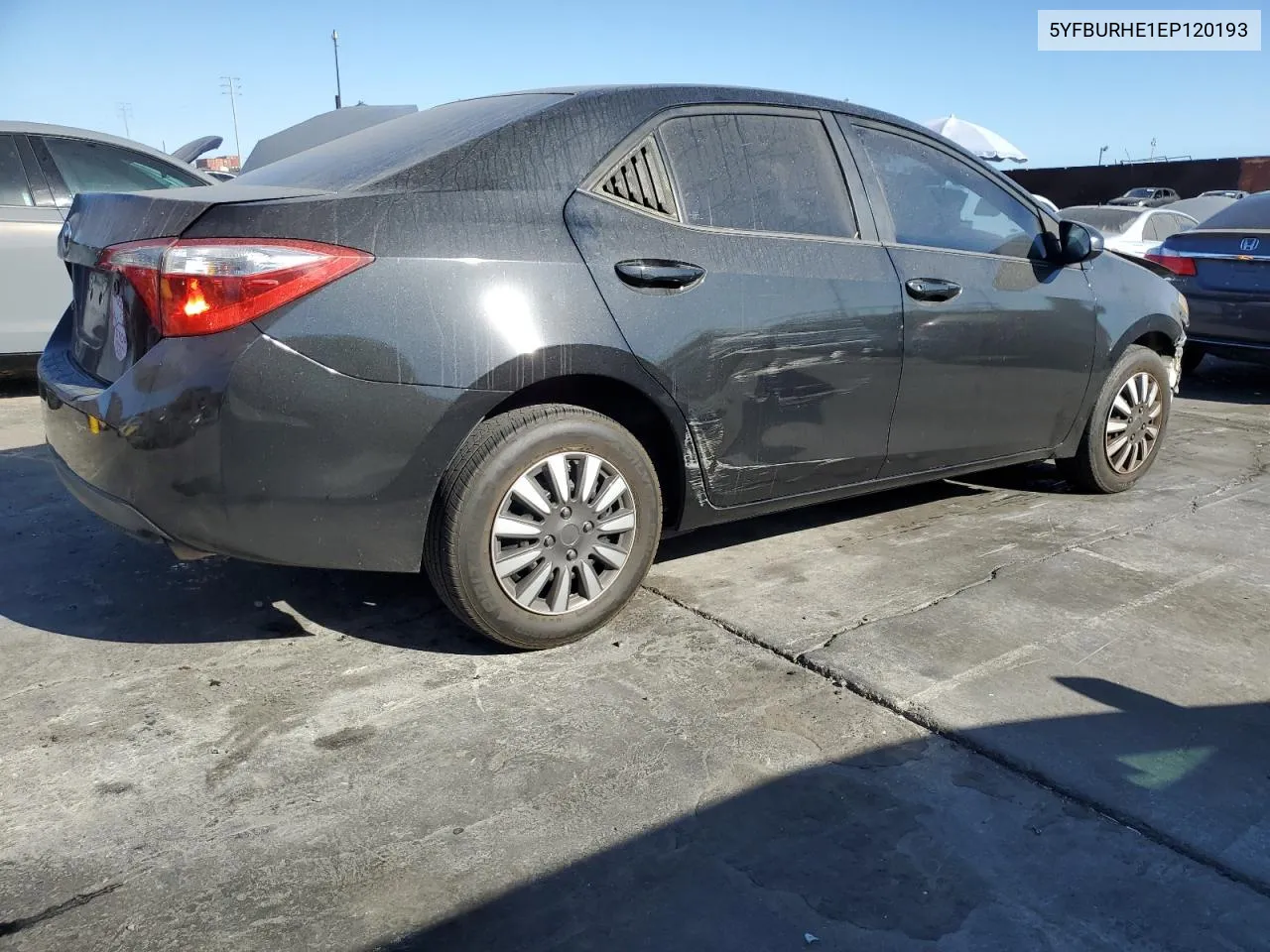 2014 Toyota Corolla L VIN: 5YFBURHE1EP120193 Lot: 71272244