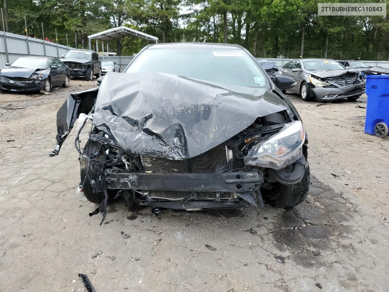 2014 Toyota Corolla L VIN: 2T1BURHE8EC110843 Lot: 71558734