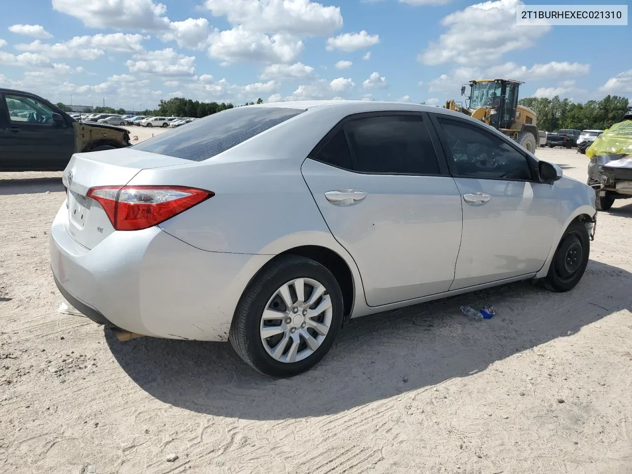 2014 Toyota Corolla L VIN: 2T1BURHEXEC021310 Lot: 71666944