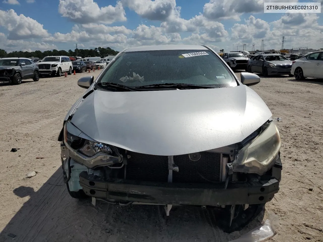 2014 Toyota Corolla L VIN: 2T1BURHEXEC021310 Lot: 71666944