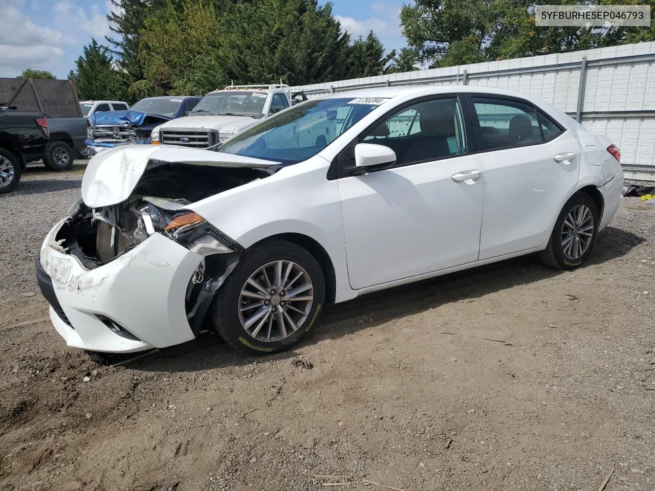 2014 Toyota Corolla L VIN: 5YFBURHE5EP046793 Lot: 71755394