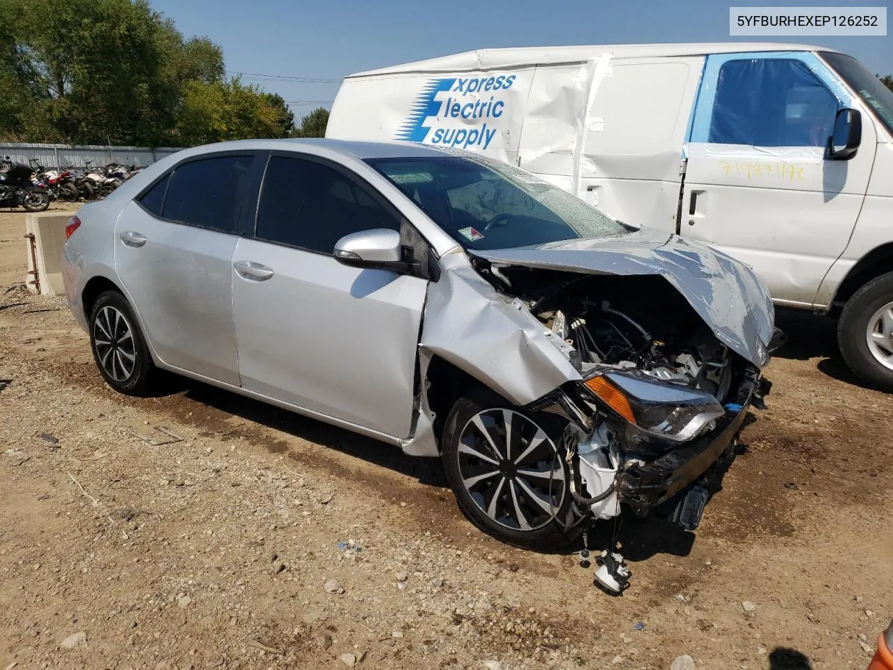 2014 Toyota Corolla L VIN: 5YFBURHEXEP126252 Lot: 71876374