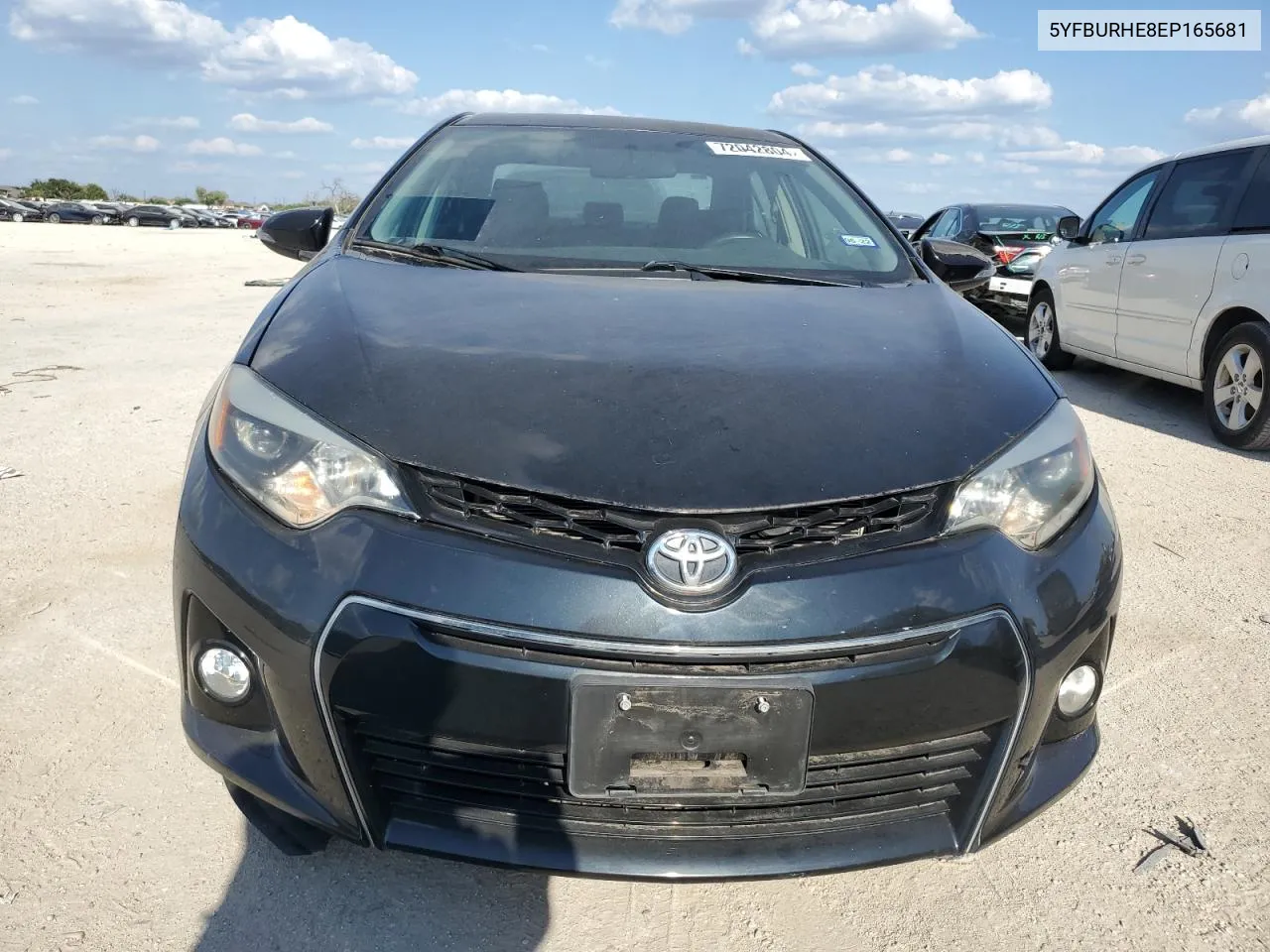 2014 Toyota Corolla L VIN: 5YFBURHE8EP165681 Lot: 72042804