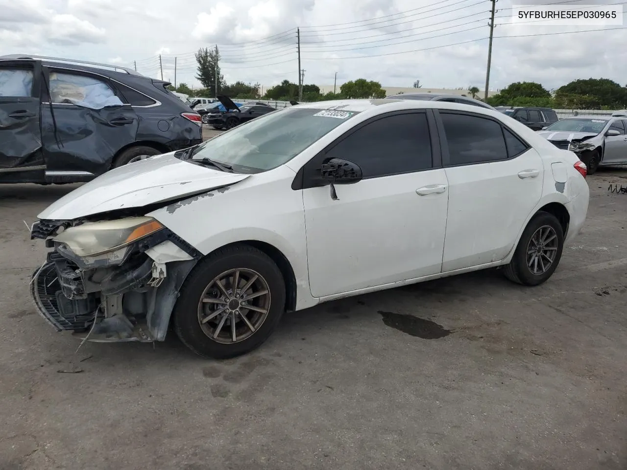 2014 Toyota Corolla L VIN: 5YFBURHE5EP030965 Lot: 72133034