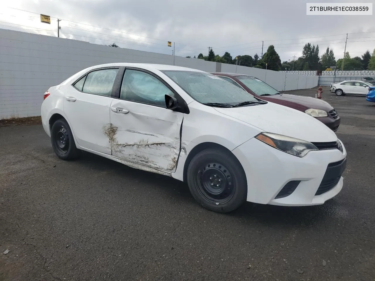 2014 Toyota Corolla L VIN: 2T1BURHE1EC038559 Lot: 72268634