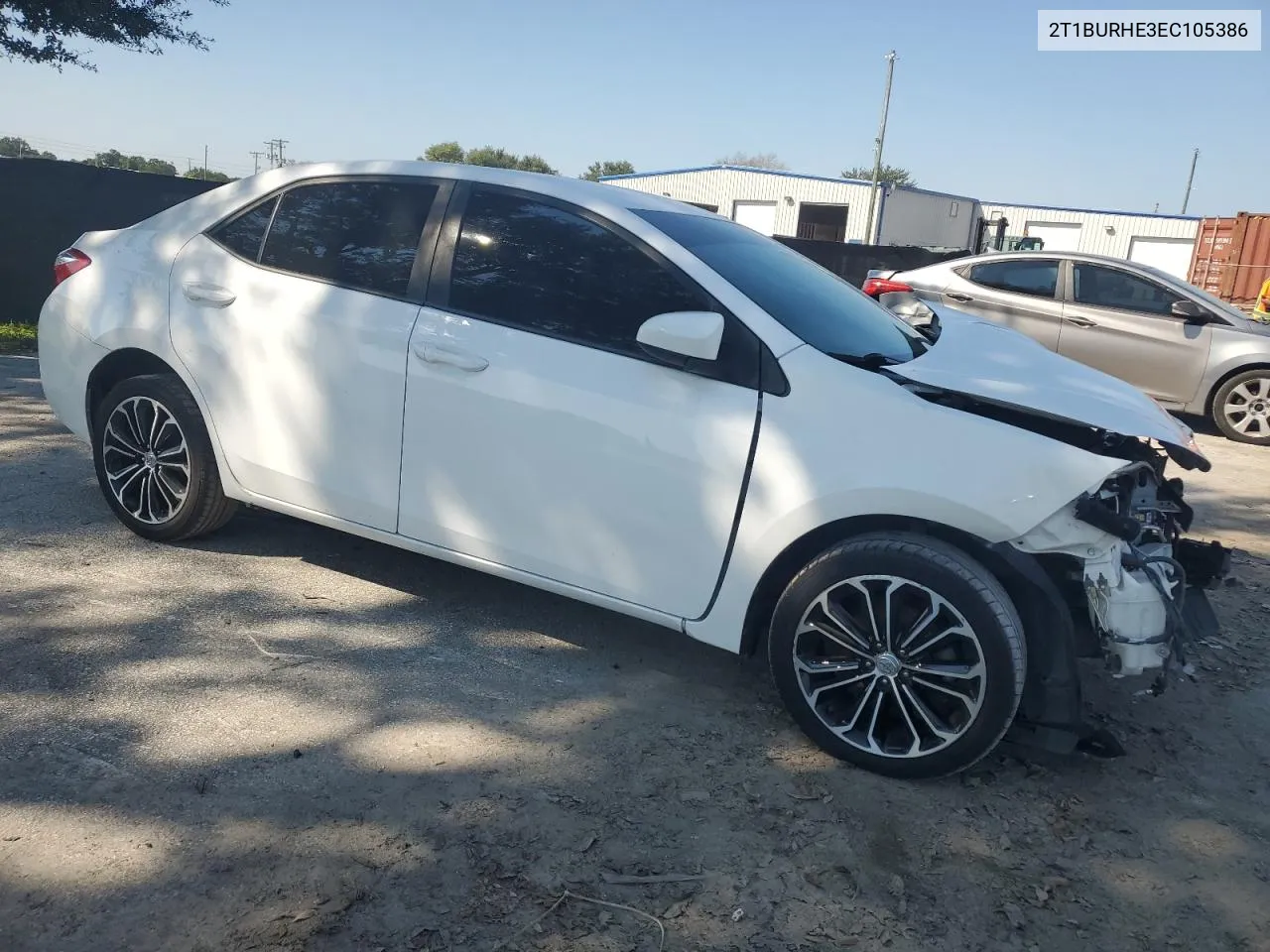 2014 Toyota Corolla L VIN: 2T1BURHE3EC105386 Lot: 72511884