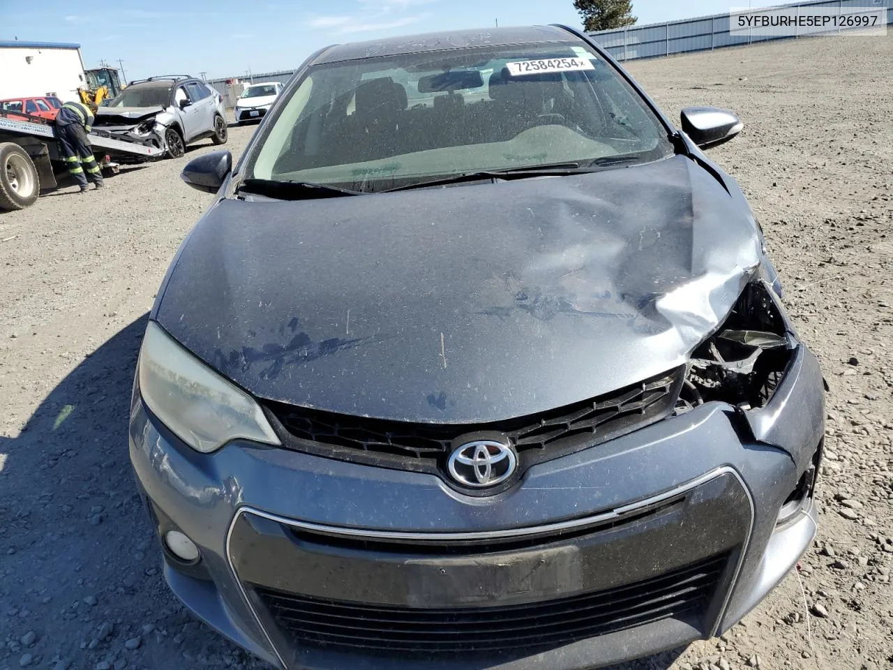 2014 Toyota Corolla L VIN: 5YFBURHE5EP126997 Lot: 72584254