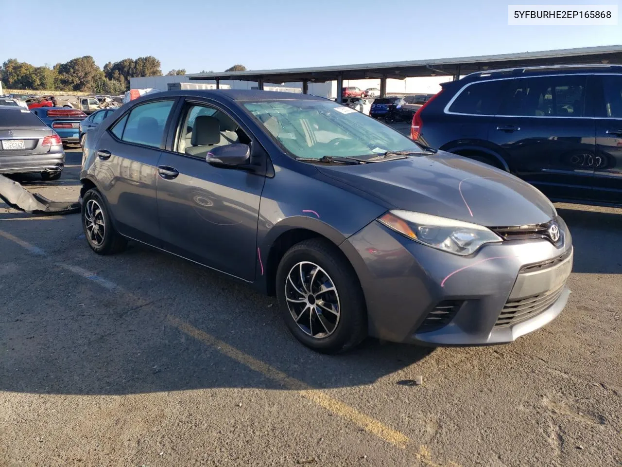 2014 Toyota Corolla L VIN: 5YFBURHE2EP165868 Lot: 72630704