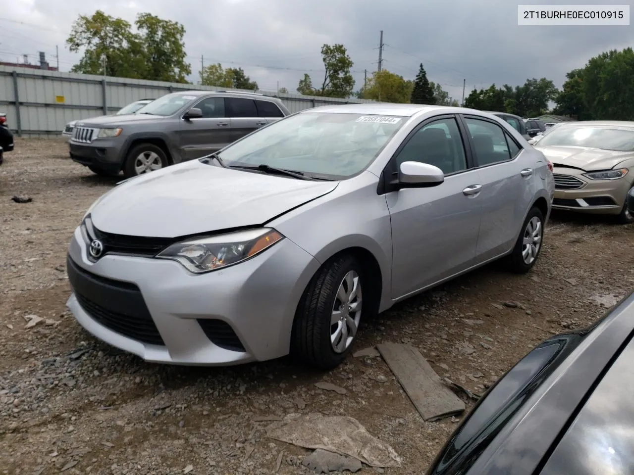 2014 Toyota Corolla L VIN: 2T1BURHE0EC010915 Lot: 72687044