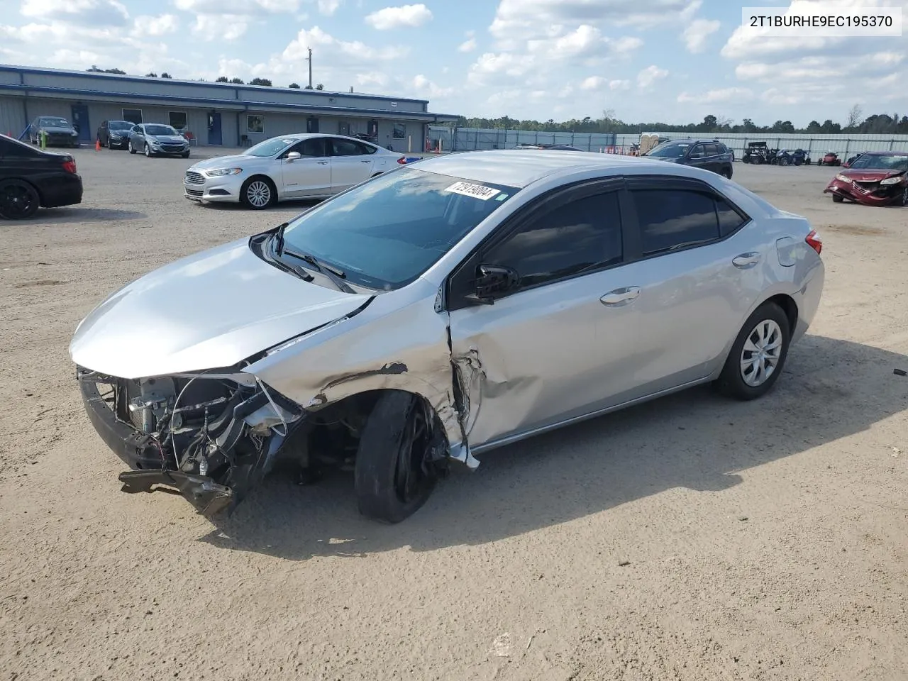 2014 Toyota Corolla L VIN: 2T1BURHE9EC195370 Lot: 72919004