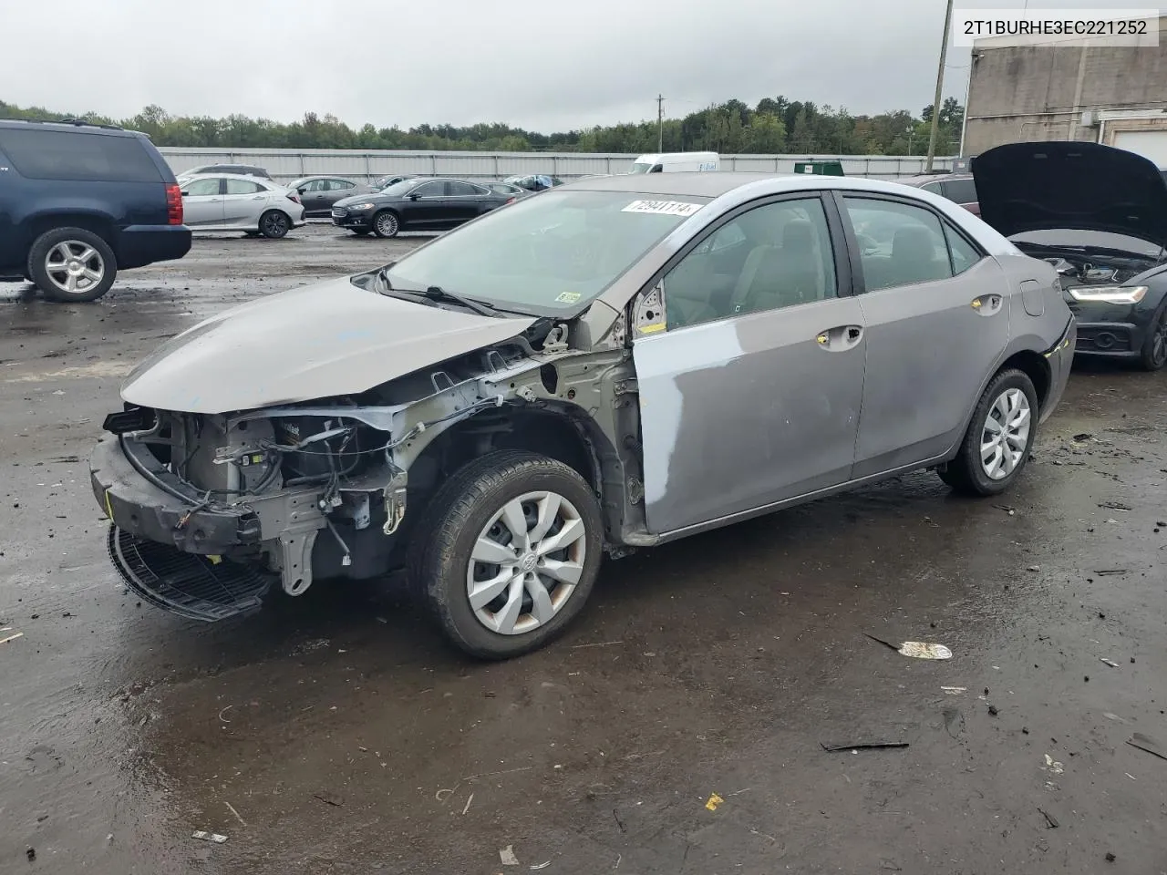 2T1BURHE3EC221252 2014 Toyota Corolla L