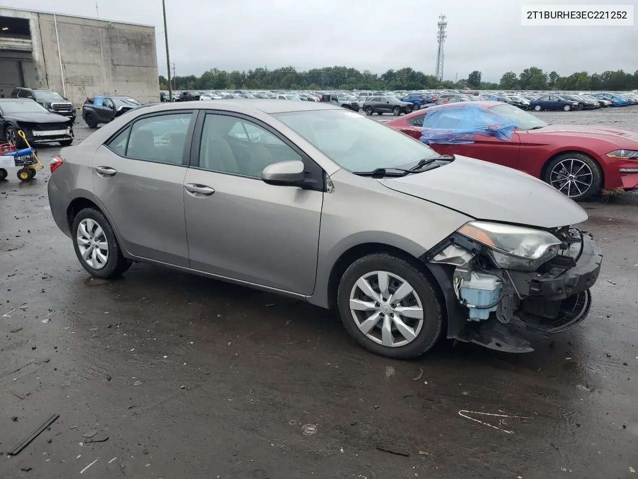 2014 Toyota Corolla L VIN: 2T1BURHE3EC221252 Lot: 72941114