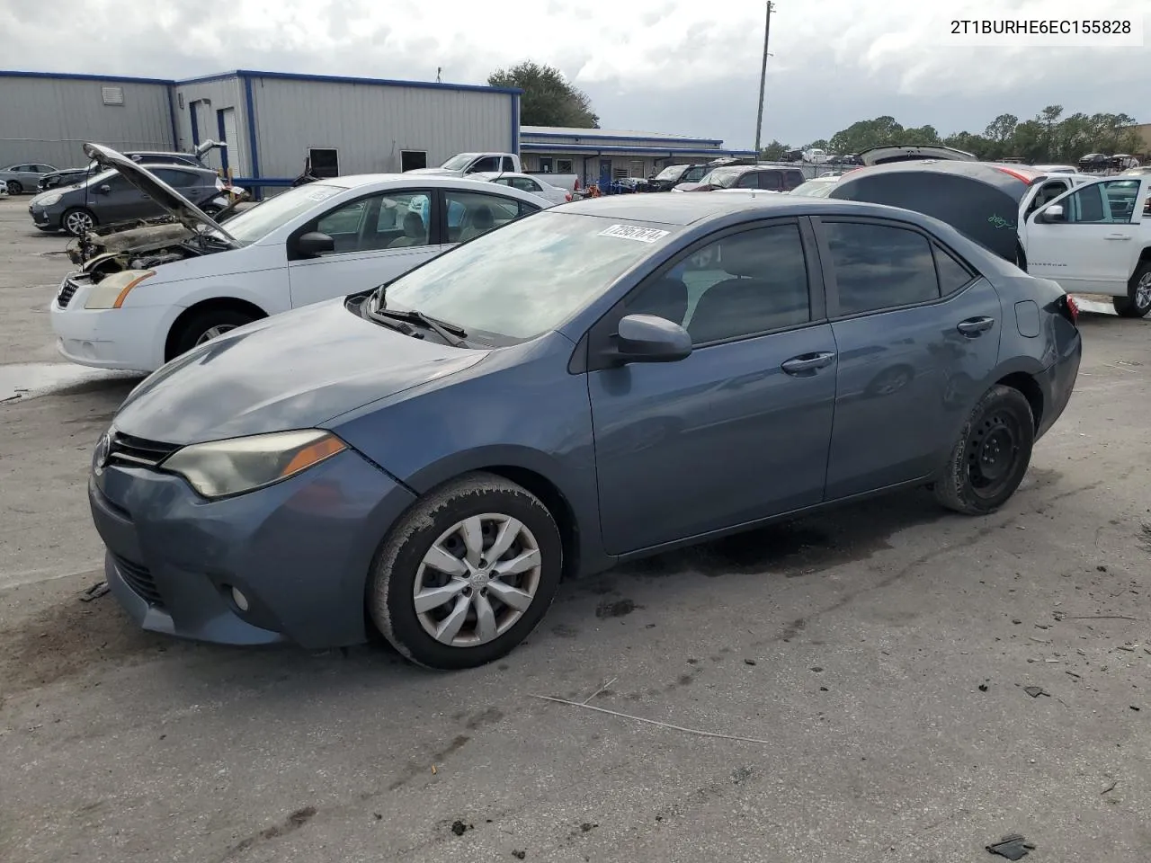 2014 Toyota Corolla L VIN: 2T1BURHE6EC155828 Lot: 72957674