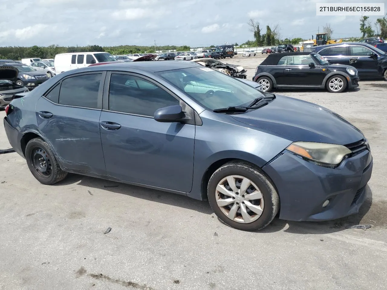 2014 Toyota Corolla L VIN: 2T1BURHE6EC155828 Lot: 72957674