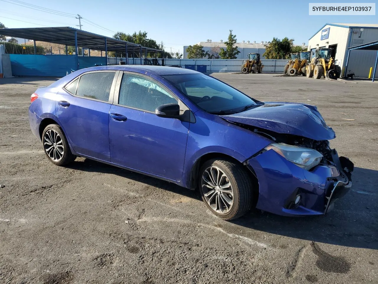 2014 Toyota Corolla L VIN: 5YFBURHE4EP103937 Lot: 73025754