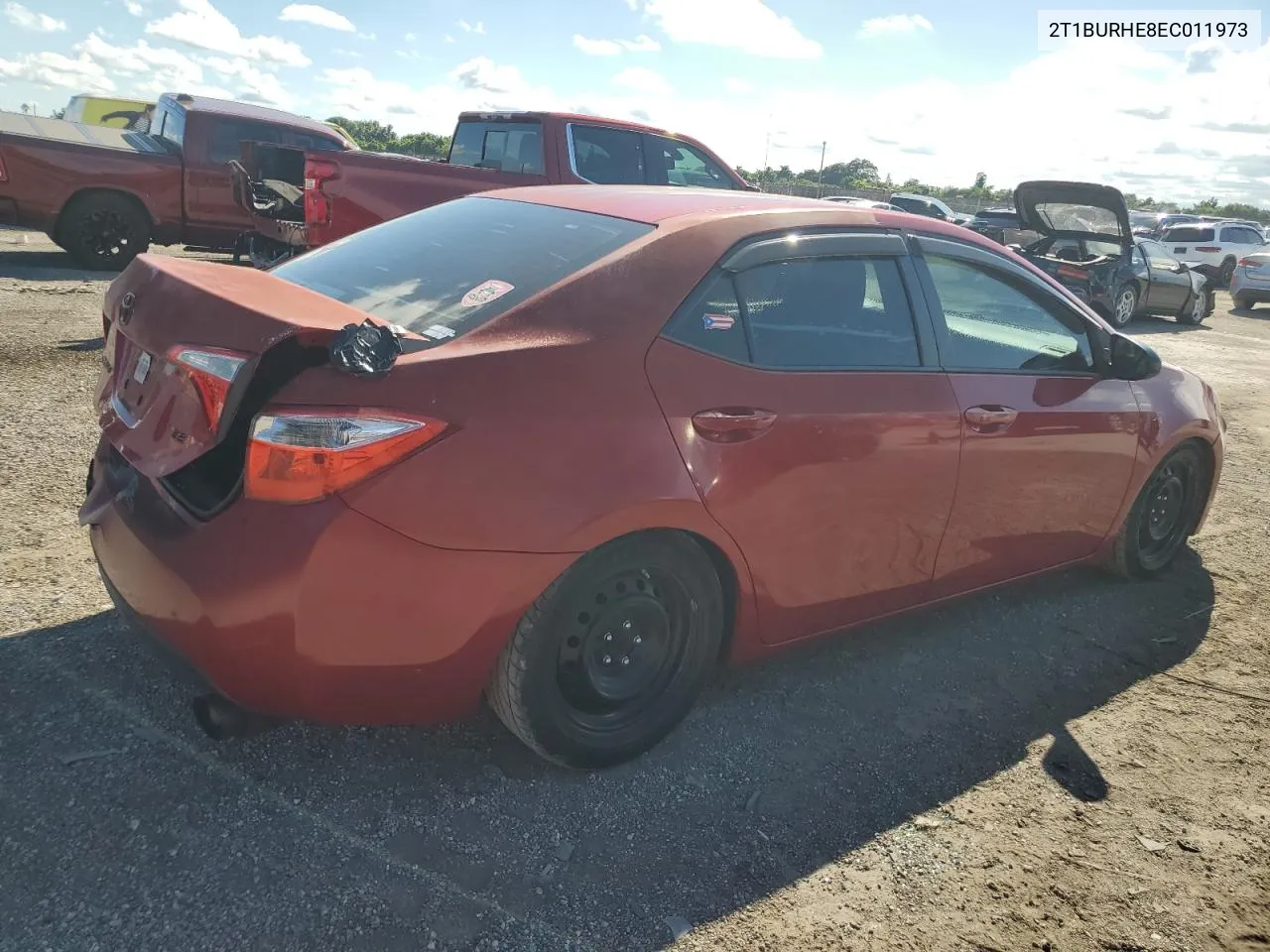 2014 Toyota Corolla L VIN: 2T1BURHE8EC011973 Lot: 73116224