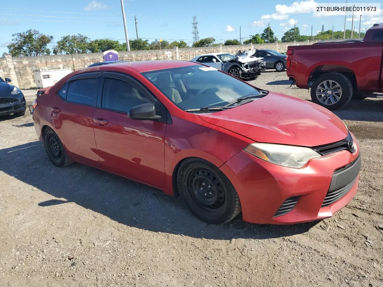 2014 Toyota Corolla L VIN: 2T1BURHE8EC011973 Lot: 73116224