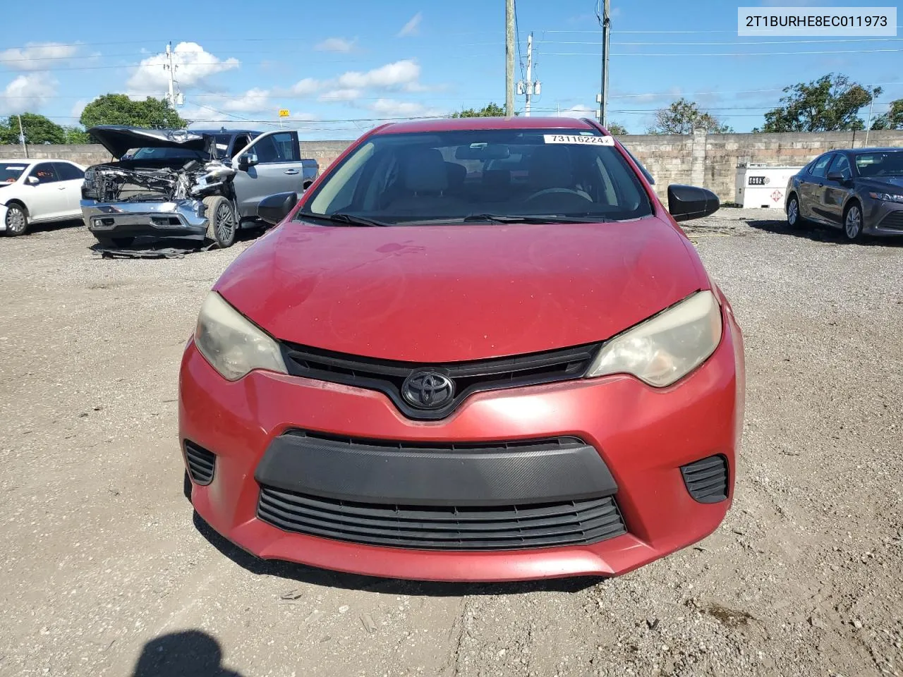 2014 Toyota Corolla L VIN: 2T1BURHE8EC011973 Lot: 73116224