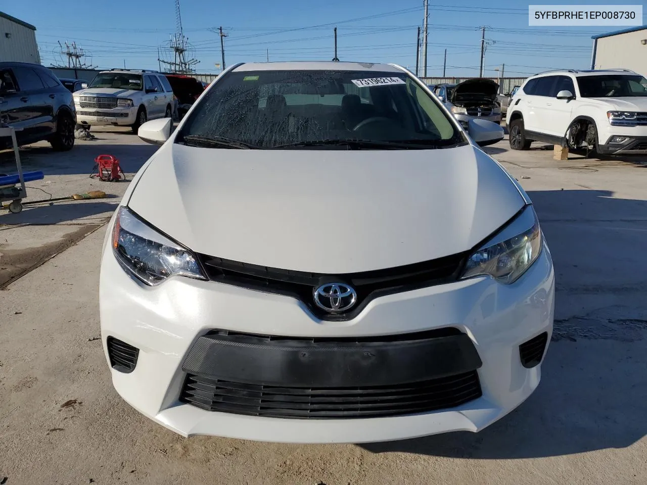 2014 Toyota Corolla Eco VIN: 5YFBPRHE1EP008730 Lot: 73196214