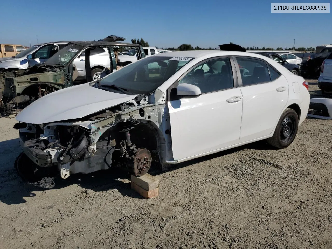 2014 Toyota Corolla L VIN: 2T1BURHEXEC080938 Lot: 73219264