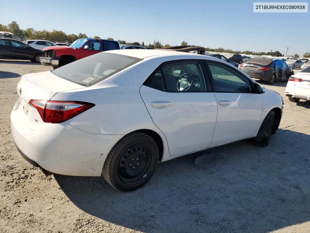 2014 Toyota Corolla L VIN: 2T1BURHEXEC080938 Lot: 73219264