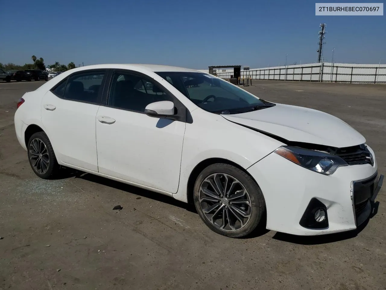 2014 Toyota Corolla L VIN: 2T1BURHE8EC070697 Lot: 73222014