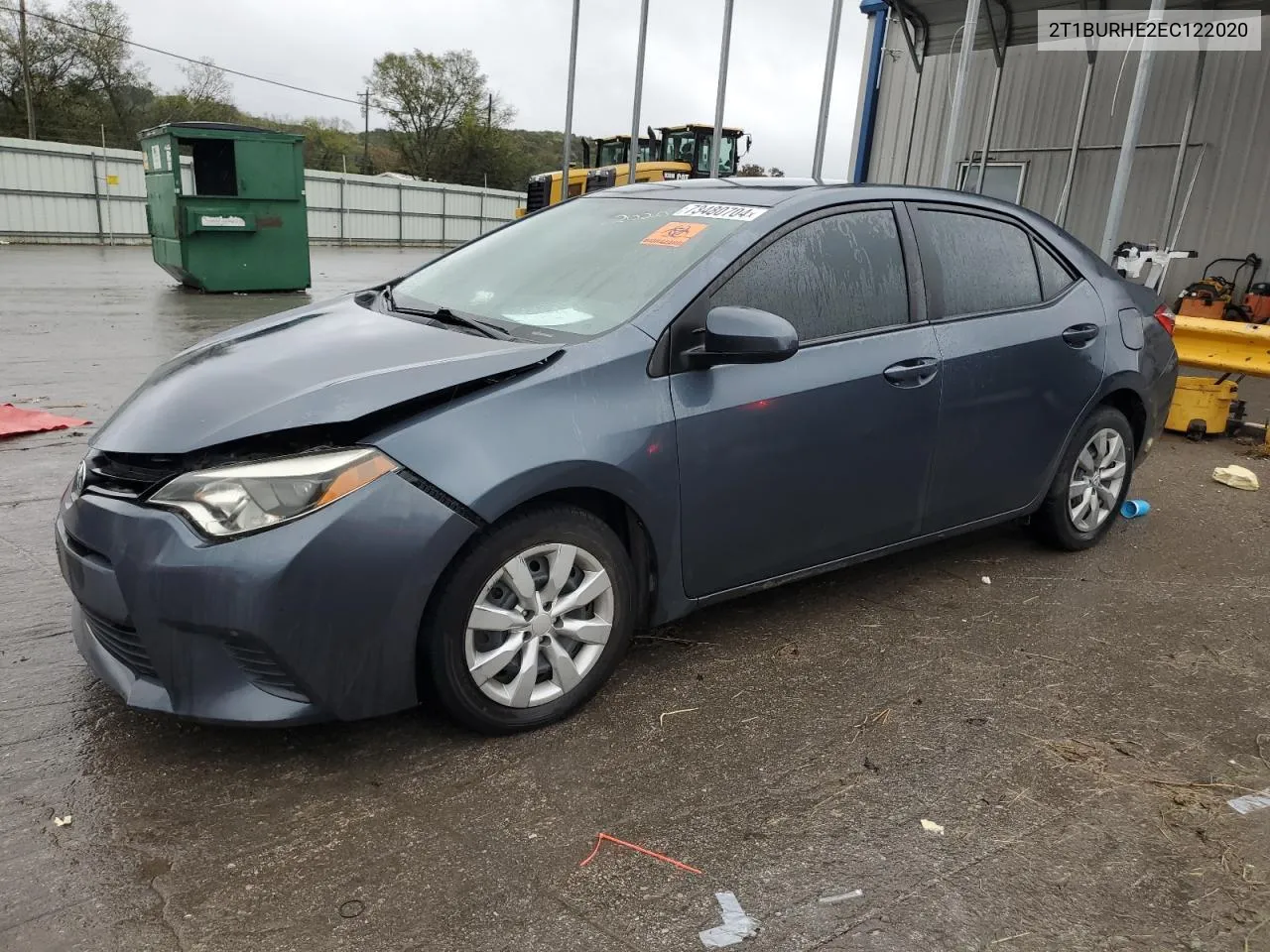 2014 Toyota Corolla L VIN: 2T1BURHE2EC122020 Lot: 73480704