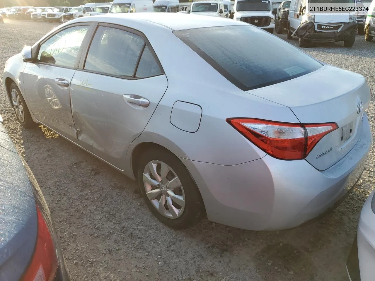 2014 Toyota Corolla L VIN: 2T1BURHE5EC223374 Lot: 73886174