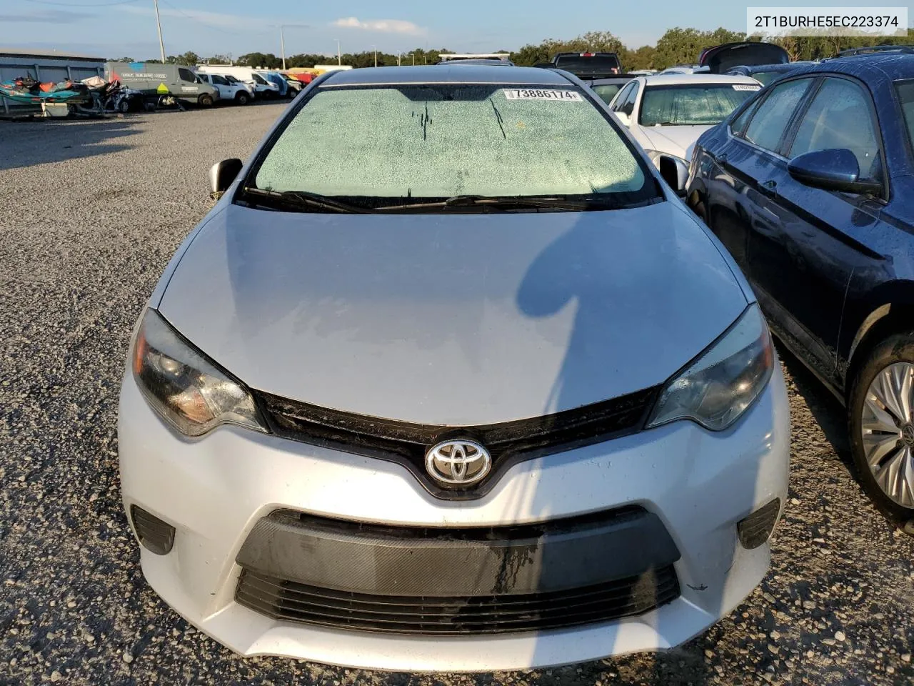 2T1BURHE5EC223374 2014 Toyota Corolla L