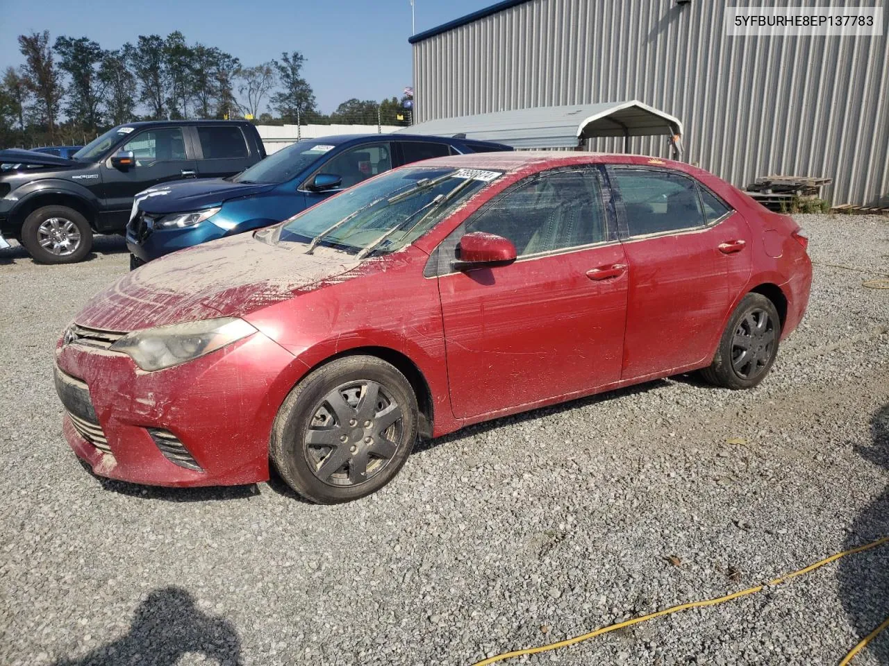 2014 Toyota Corolla L VIN: 5YFBURHE8EP137783 Lot: 73999874