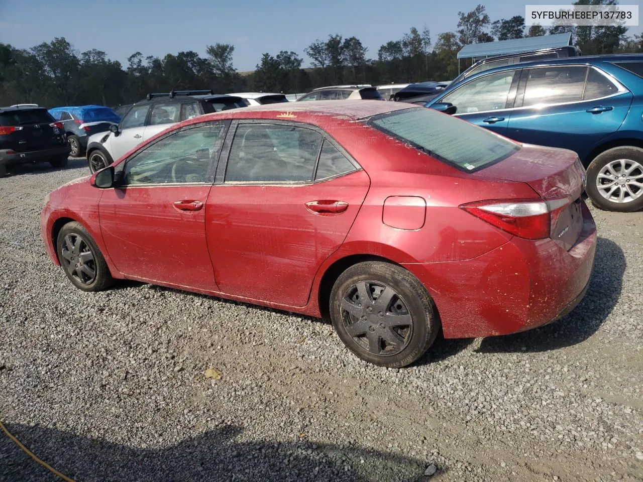 5YFBURHE8EP137783 2014 Toyota Corolla L