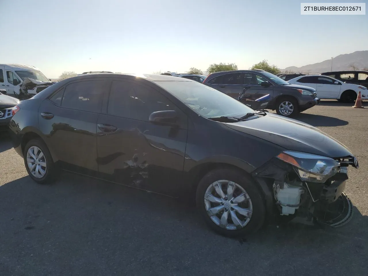 2T1BURHE8EC012671 2014 Toyota Corolla L