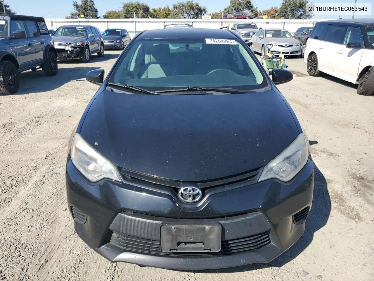 2014 Toyota Corolla L VIN: 2T1BURHE1EC063543 Lot: 74269964