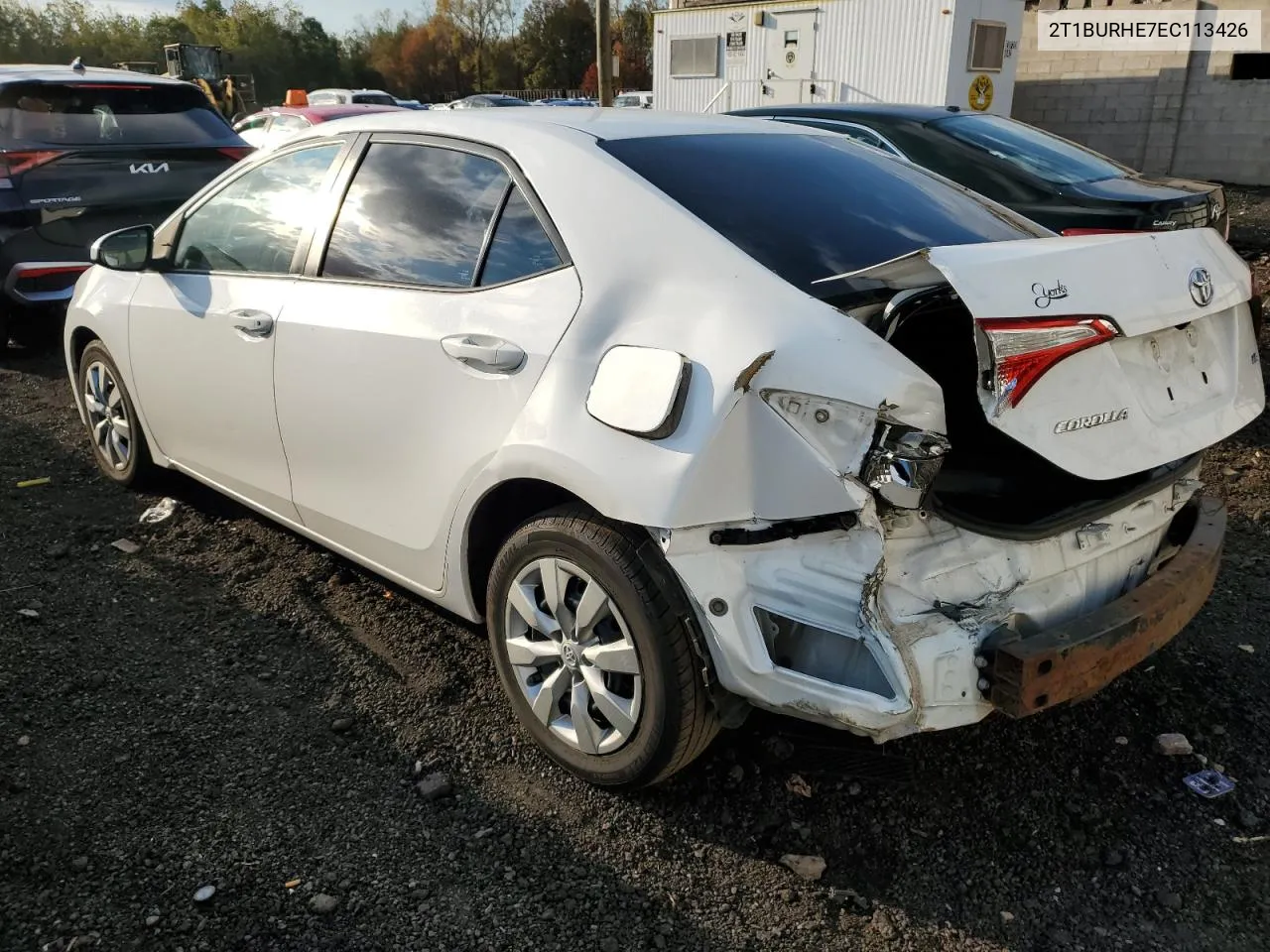 2T1BURHE7EC113426 2014 Toyota Corolla L