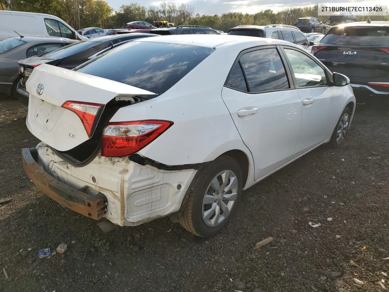 2014 Toyota Corolla L VIN: 2T1BURHE7EC113426 Lot: 74312914