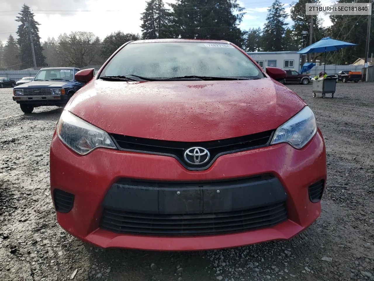 2014 Toyota Corolla L VIN: 2T1BURHE5EC181840 Lot: 74827104