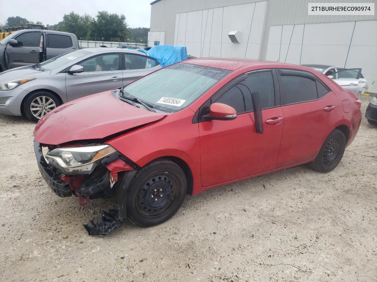 2014 Toyota Corolla L VIN: 2T1BURHE9EC090974 Lot: 74852654