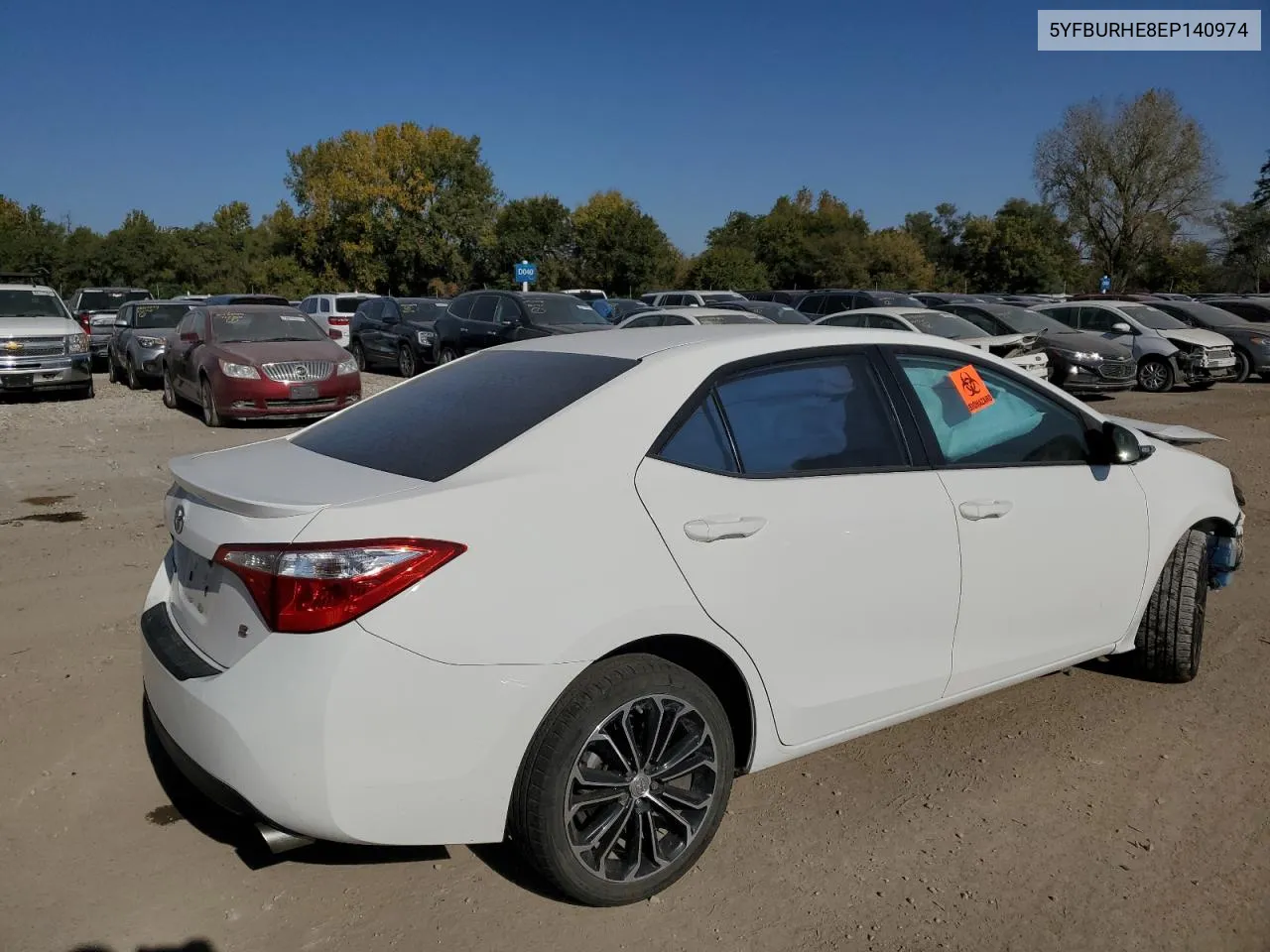 2014 Toyota Corolla L VIN: 5YFBURHE8EP140974 Lot: 74928364