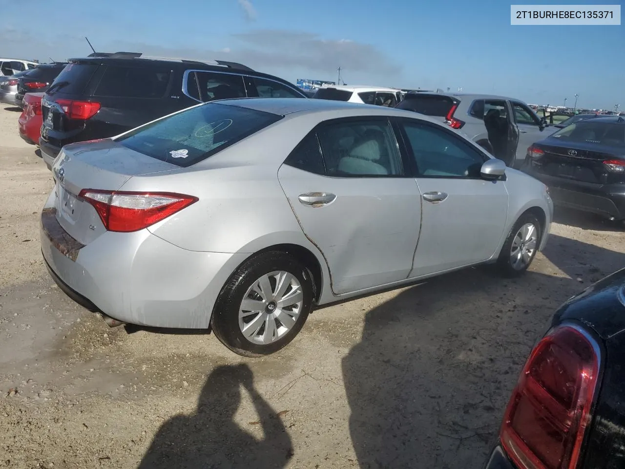 2014 Toyota Corolla L VIN: 2T1BURHE8EC135371 Lot: 75089684