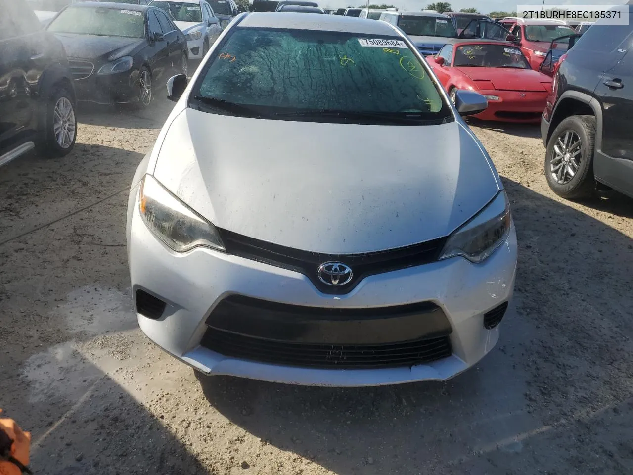 2014 Toyota Corolla L VIN: 2T1BURHE8EC135371 Lot: 75089684