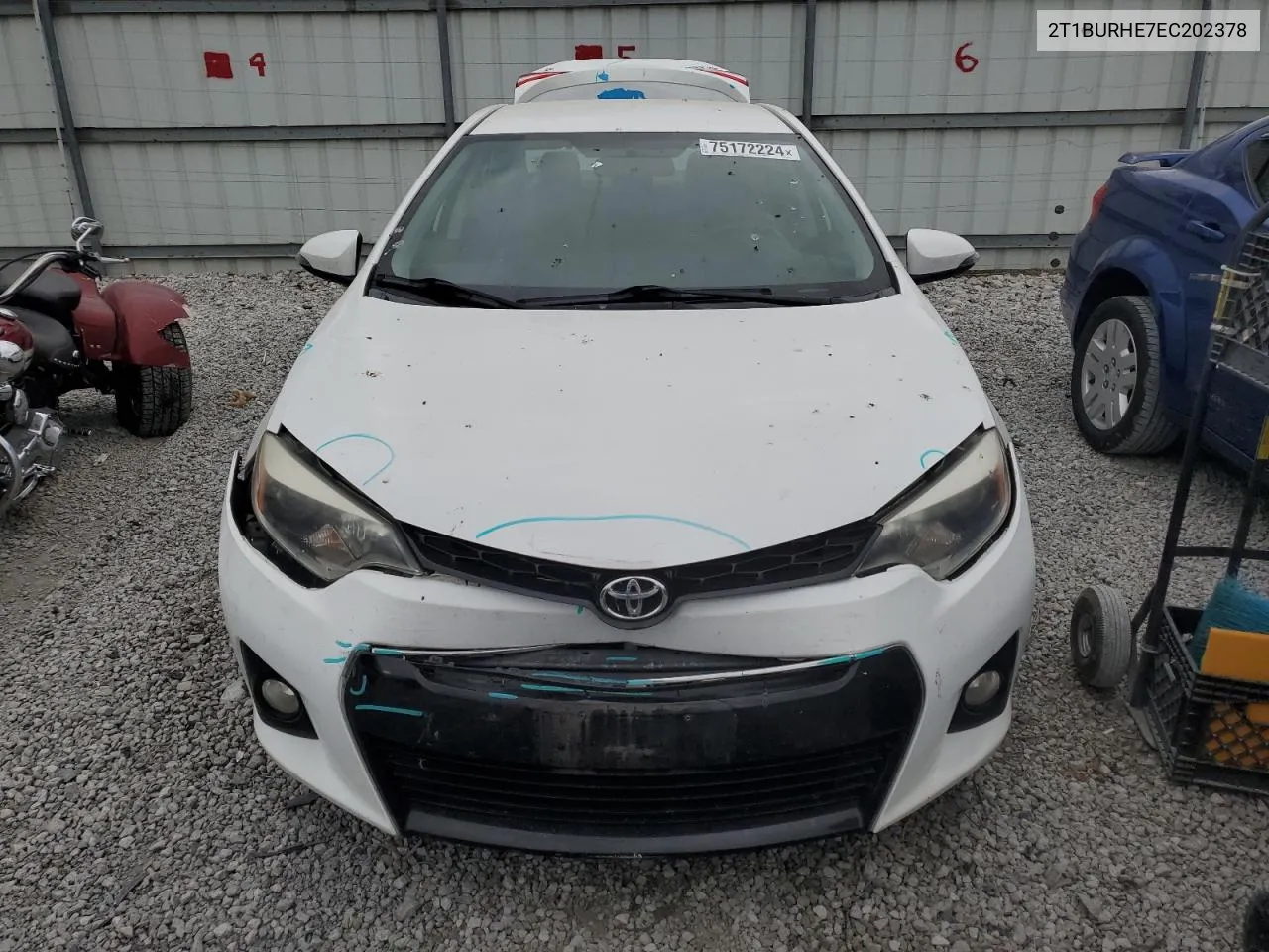 2014 Toyota Corolla L VIN: 2T1BURHE7EC202378 Lot: 75172224