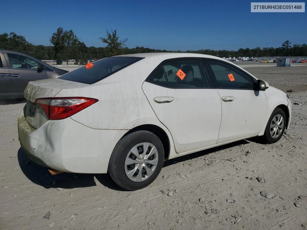 2014 Toyota Corolla L VIN: 2T1BURHE3EC051488 Lot: 75257864