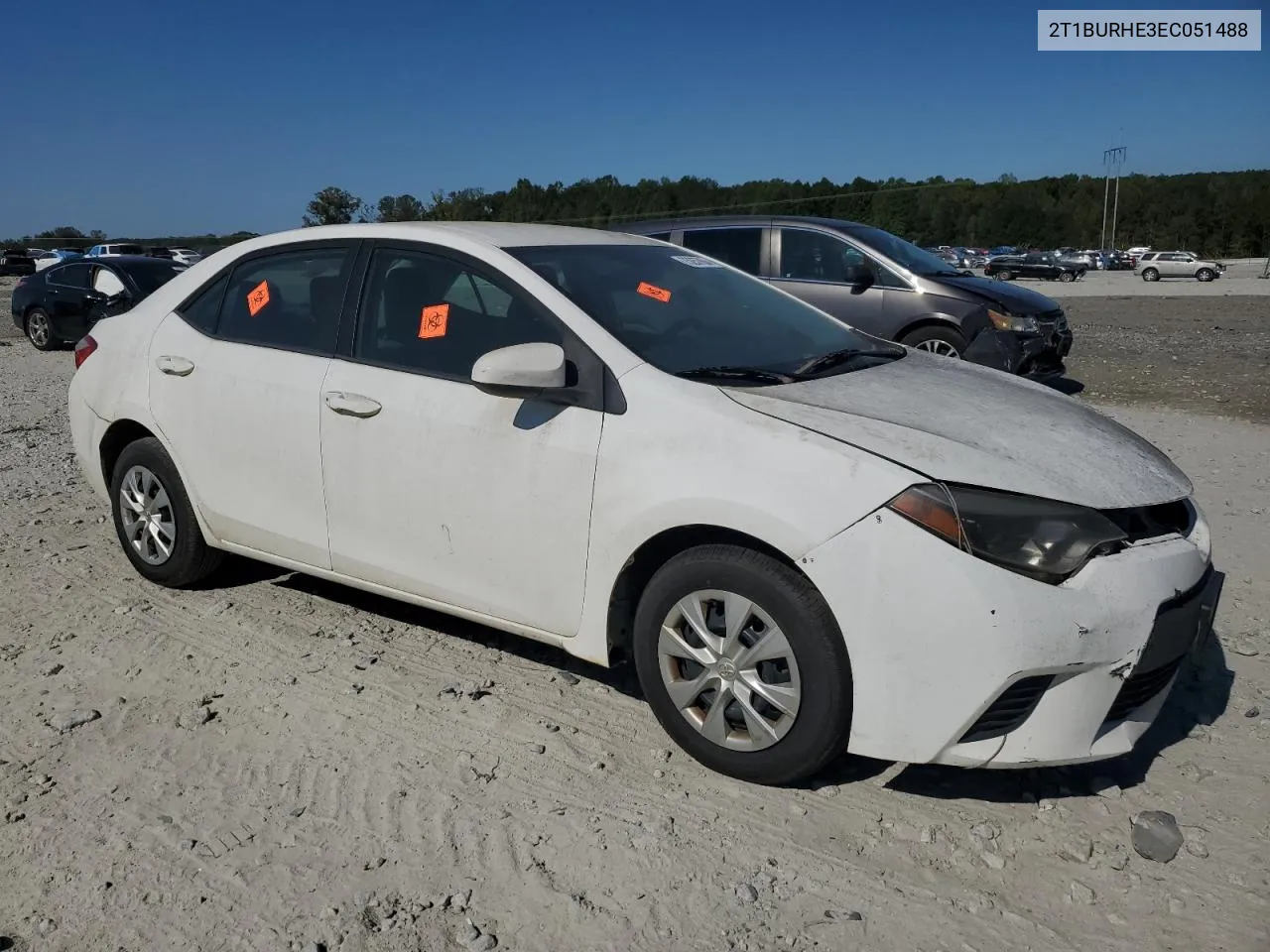 2014 Toyota Corolla L VIN: 2T1BURHE3EC051488 Lot: 75257864