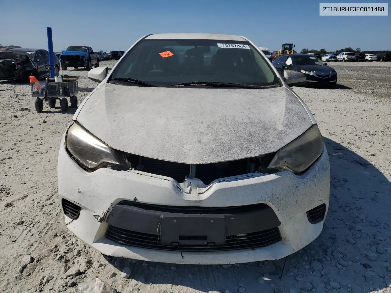 2014 Toyota Corolla L VIN: 2T1BURHE3EC051488 Lot: 75257864